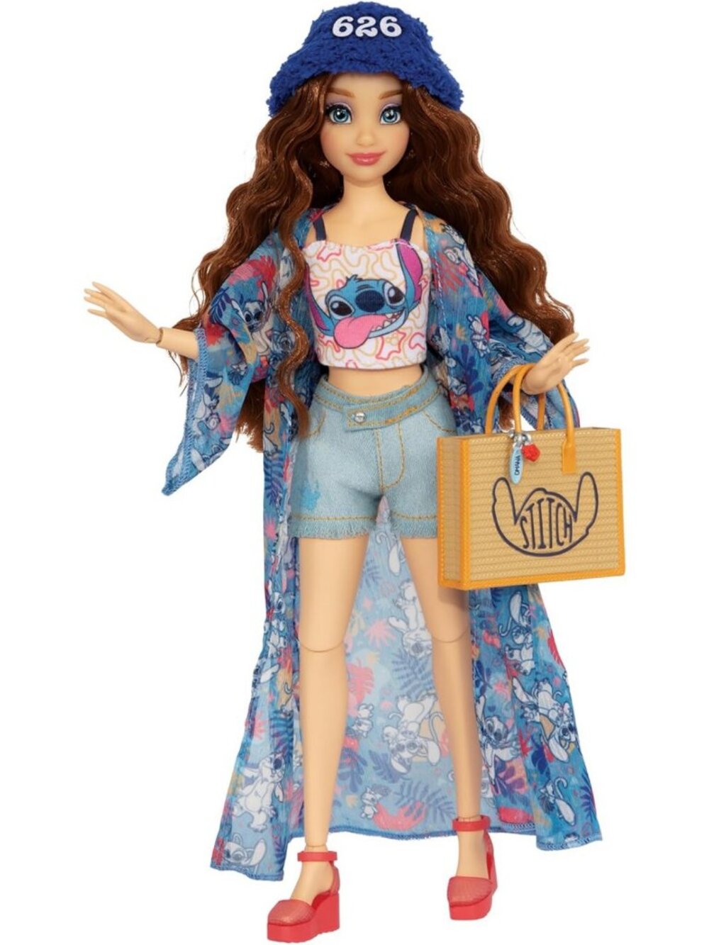 Articulated 11.5" Stitch Doll with Mix-and-Match Outfits & Glittery Ring